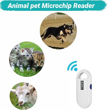 Сканер мікрочіпів Lazmin, портативний портативний пристрій для домашніх тварин