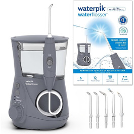 Іригатор Waterpik Ultra Professional: 10 режимів, 6 насадок, таймер, сертифікат TÜV, видалення нальоту 99.9%