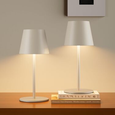 Лампа настільна LED акумуляторна Lundwa 26 см, 5000 mAh, IP54, 3W, 3000K, для кемпінгу, ресторану, спальні, бару (1 шт.)