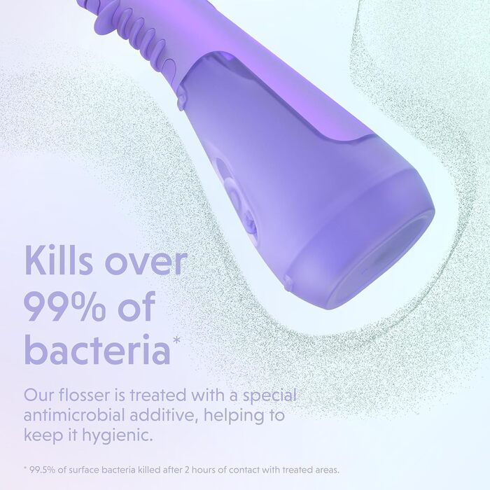 Іригатор Ordo Munddusche: бездротовий, 3 режими, портативний, водонепроникний (IPX7), рекомендований стоматологами, колір Perlviolett