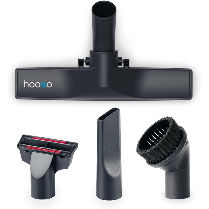 Пилсос Hoogo B3+ з мішком | Пилсос для підлоги | Потужний, з HEPA-фільтром, 850 Вт, радіус дії 11 м, тихий (74 дБ), об'єм пилозбірника 3 л, з набором насадок, білий, з кабелем