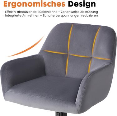 Набір з 2 стільців Sweetcrispy для їдальні, кухонні, з м'яким сидінням, обертаються на 360°, з металевими ніжками, до 120 кг, зелені (сірий)