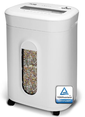 Професійний шредер для документів, безпека P5, 10 аркушів, леза для нищення, тихий, для офісу, нищення скріпок та степлерних скоб