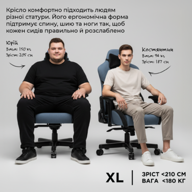 Крісло ігрове Anda Seat T-Pro 2 Grey/Black Size XL