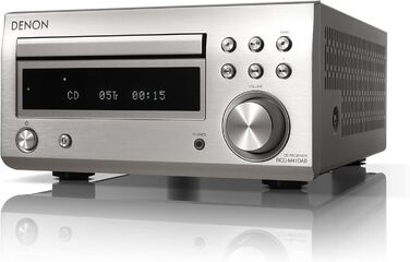 Система Denon D-M41DAB Mini, CD, Bluetooth, FM/DAB, 2x30 Вт, сріблястий/чорний