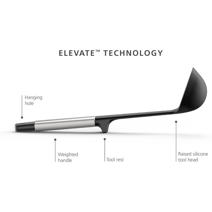 Набір кухонних аксесуарів Joseph Joseph Elevate (5 шт.) з силікону, BPA-free, стійкий до нагрівання, з антипригарним покриттям, з нержавіючої сталі