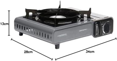 Газовий намет Camp Bistro 3 від Campingaz - компактний одноконфорочний намет для кемпінгу з валізами, 2200 Вт