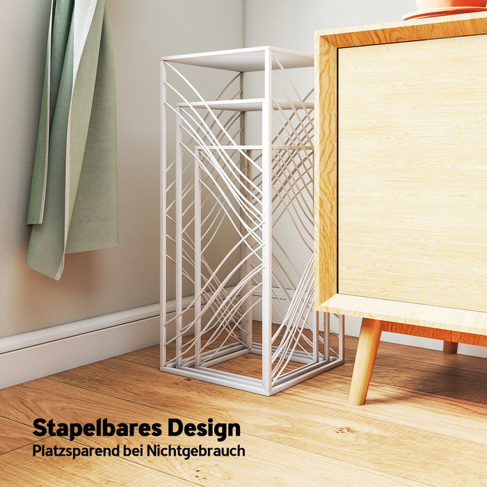 Набір з 3-х підставок для квітів, висотою 50/60/70 см, металевий квітковий стеллаж, що складається у стос