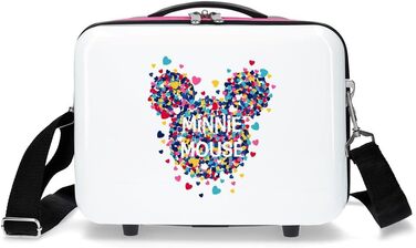 Валіза Disney Minnie Magic Cabin біла 37x55x20 см Кодовий замок Hard Shell ABS 33 л 2,8 кг 4 подвійні колеса ручної поклажі (адаптивний Korazone)