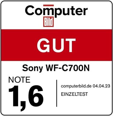 Бездротові навушники Sony WF-C700N Bluetooth із шумозаглушенням, IPX4, акумулятор 20 год, швидка зарядка, лаванда