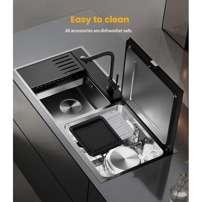 Фритюрниця-мініпіч Air Fryer Emphsism Dual Zone XXL з LED-сенсорним екраном, 1800W, 15 програм, з рецептами та 11 аксесуарами