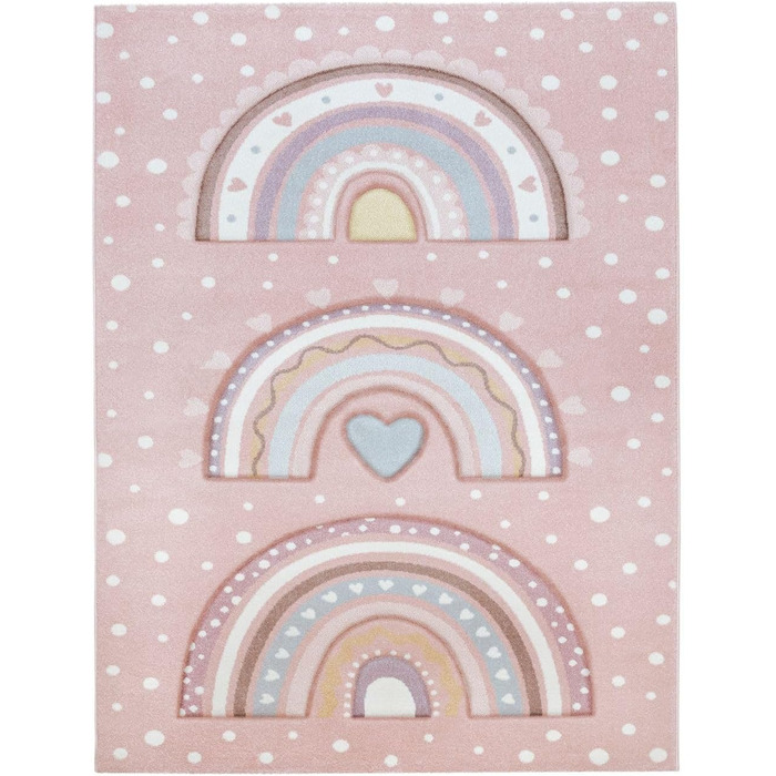 Дитячий килимок TT Home Rainbow Pink, 140x200 см