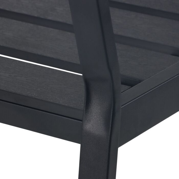 Лавка для саду Relaxdays з WPC та металу