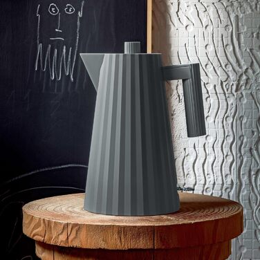 Електричний чайник Alessi Plissé MDL06/1WUK - 1.7 л, білий, 2400W, з термопластичного матеріалу, штекер UK, 100 cl