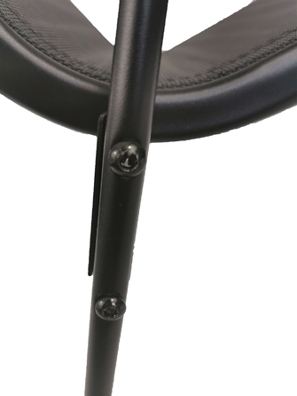 Набір садових стільців Kontrast, метал, чорний, 4 шт.