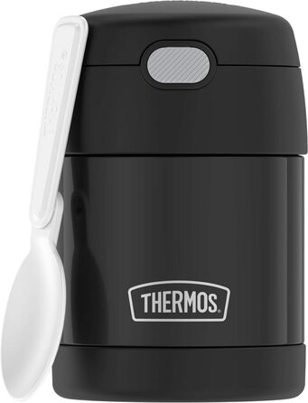 Дитячий контейнер для їжі з нержавіючої сталі THERMOS Funtainer, 284 мл, чорний