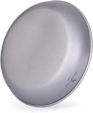 Тарілка для кемпінгу iBasingo Titan Teller 18.5 см: міцна, легка, з нержавіючої сталі, для пікніка та приготування їжі
