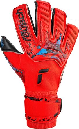 Воротарські рукавички Reusch унісекс для дорослих Attrakt Gold X Evolution Cut з відмінним захопленням і зовнішнім швом (10.5, червоний / синій / чорний)