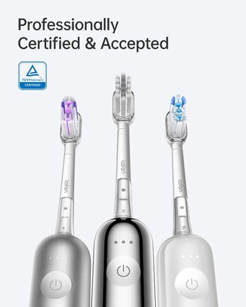 Електрична звукова зубна щітка Laifen Wave з 3 насадками, IPX7, магнітна зарядка, для дорослих