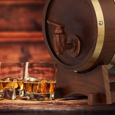 Дерев'яна бочка Relaxdays, об'єм 2,2 літра