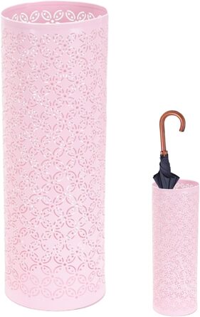 Металева підставка для парасольок Організатор для парасольок Тримач для тростин Для квартири, офісу, дому (рожевий)