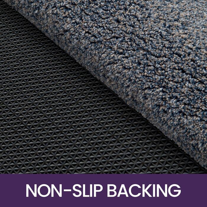 Килимок для дому DEXI 80 x 120 см, антиковзаючий, для прибирання бруду, миється в пральній машині, поглинаючий, для собак, вхідний килимок, для порогу та коридору (60 x 180 см, сіро-блакитний)