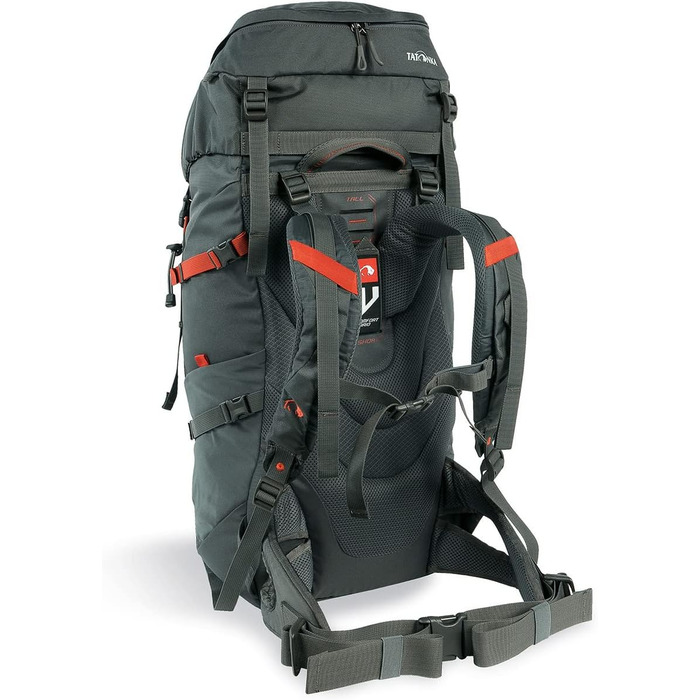 Туристичний рюкзак Tatonka Norix 44 Women - Легкий жіночий рюкзак з, переднім доступом, регульованою системою спинки, нижнім відділенням і дощовиком - 44 літри - 66 x 27 x 18 см (Titan Grey)