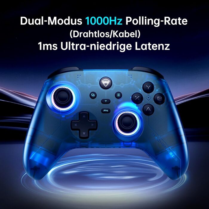 Геймпад Machenike G3V2 для PC, Switch, iOS, Android: бездротовий контролер з RGB-підсвічуванням та програмованими кнопками