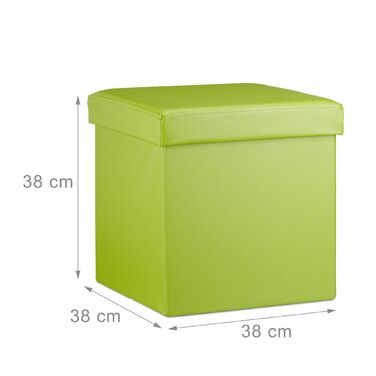 Relaxdays Складний табурет з штучної шкіри