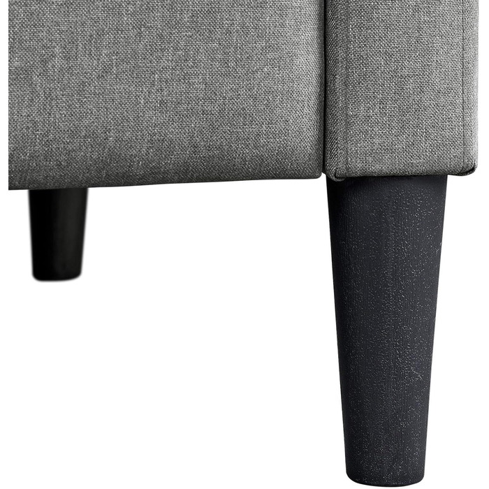 Крісло-релакс Yaheetech для телевізора, регульоване, сіре, з тканини льон