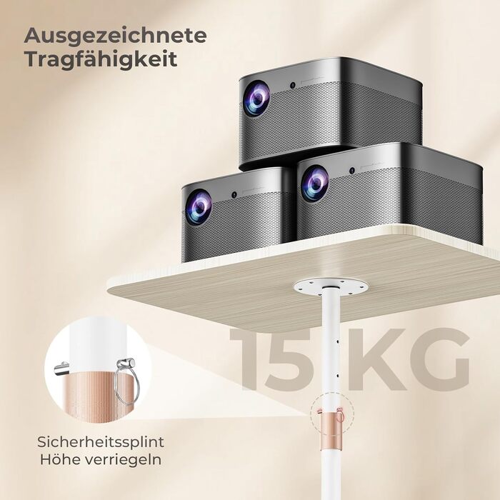 Регульований підставка для ноутбука, мобільний столик для дому, офісу та школи, білий