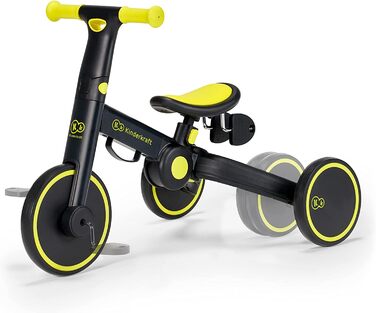 Триколісний велосипед Kinderkraft 4TRIKE 3в1: біговел, самокат, велосипед, чорний (12 міс - 5 років)