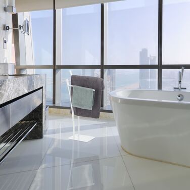 Підставка для рушників Relaxdays біла, двоплечна