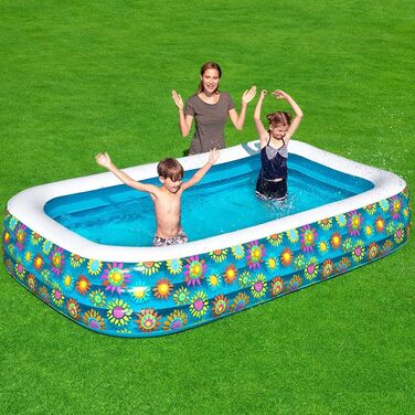 Дитячий надувний басейн Bestway Fill 'N Fun Динозаври, 244x46 см