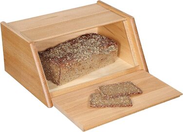 Хлібниця Монтана, Відкидний хлібний кошик, Бук 40 х 30 х 18 см, 065046 Коричневий