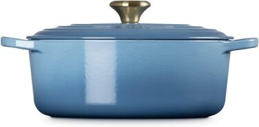 Le Creuset Signature Чавунна сковорода з кришкою, овальна, 29 см, 8.9 л, для всіх типів плит, Kirschrot (Вишня)