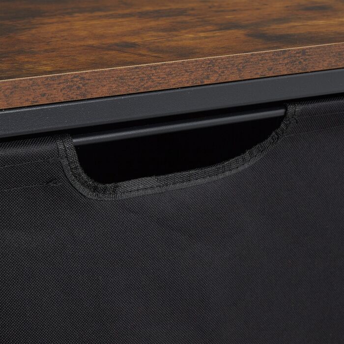 Кошик для білизни Relaxdays з двома відділеннями та полицею