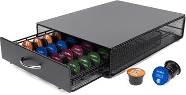 Тримач для капсул кави сумісний з Tchibo Cafissimo, Nespresso Vertuo, K-fee, ALDI Expressi, Lavazza Kapseln. Універсальний органайзер для 40 капсул