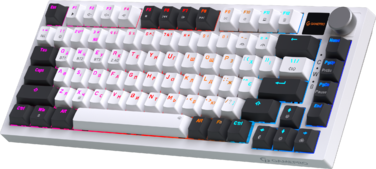 Бездротова механічна клавіатура GamePro MK160D Pro QLAB Sakura Switch White