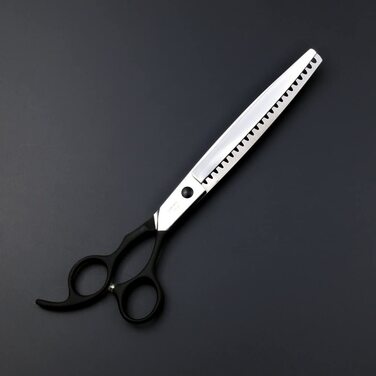 Професійний гнучкий лак Purple Dragon 2,2 см, Чорна ручка, ножиці для стрижки волосся і ножиці для собак - Японська нержавіюча сталь 440C, ідеально підходить для перукаря для домашніх тварин (ножиці для стрижки)
