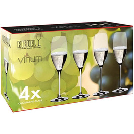 Келих для шампанського 0,23 л, набір з 4 штук, Vinum Riedel