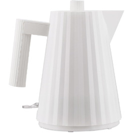 Електричний чайник Alessi Plissé MDL06/1WUK - 1 літр, білий, 2400W, з термопластичного матеріалу, штекер UK, 100 cl