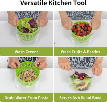 Салатниця-швидкоочисник з кришкою, 2.8L