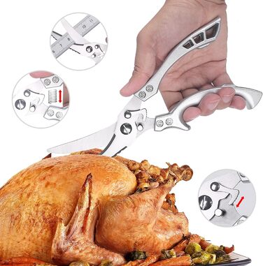 Кухонні ножиці для курки, птиці, риби, м'яса та овочів (KD7)