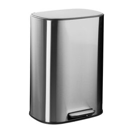 Relaxdays 50-Liter Stainless Steel Kitchen Trash Can