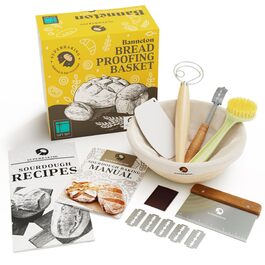 Набір для випічки закваски Superbaking: 2 кошики Banneton (22.9 см та 25.4 см) + стартер для закваски