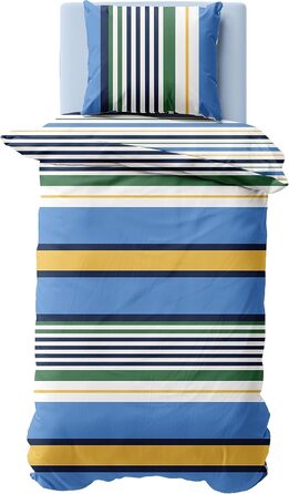 Комплект постільної білизни Nautica Home Dover Satin 100 бавовна, двостороння постільна білизна, блискавка, 135x200 80x80 см