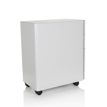 Контейнер на колесах COLOR I, метал білий (hjh OFFICE)