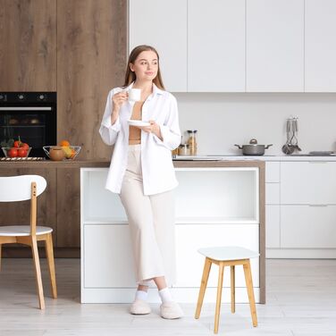 Стілець для обідньої зони Relaxdays з бамбука