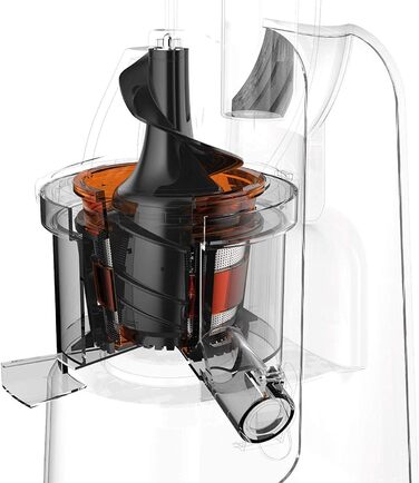 Професійний холодний соковитискач Imetec Succovivo Pro 2000 з повільною пресою, 48 обертів/хв, 2 фільтри, аксесуари для граніти та сорбеті, набір для косметичних масок, чорний